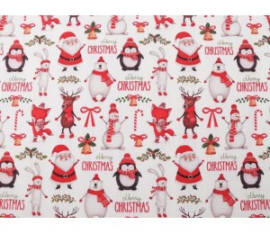 Baumwolle - Weihnachtstiere